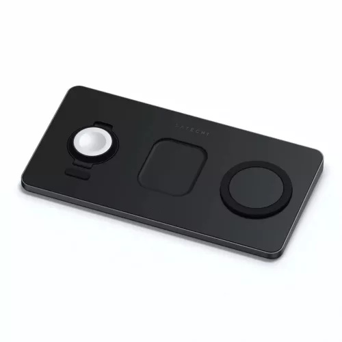 Satechi Trio vezeték nélküli töltőpad, töltőállomás fekete (A-879961008550 10 kép