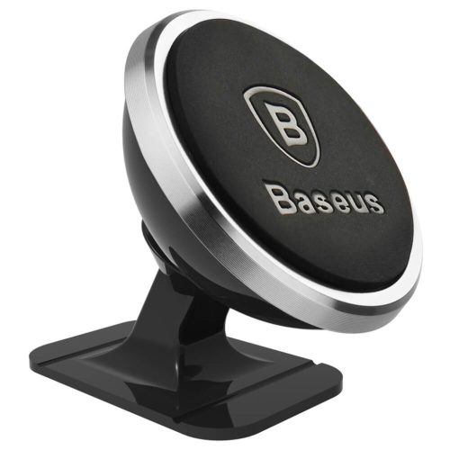 Baseus mágneses autós telefontartó műszerfalra (ezüst)-6932172627058 1 kép