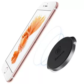 Baseus Small Ears Öntapadós mágneses autós telefontartó fekete (S-6953156253100 1 kép
