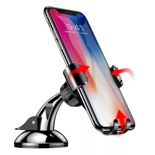 Baseus Osculum Gravity univezális autós telefontartó fekete-6953156268760 10 kép