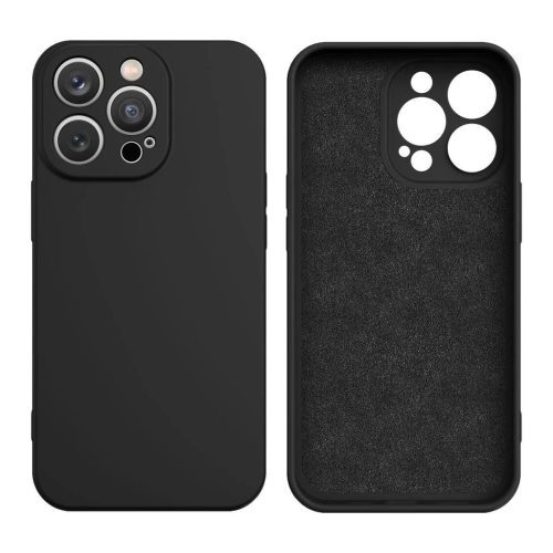 iPhone 16e Szilikon Tok - Fekete tok-5907769374814 1 kép