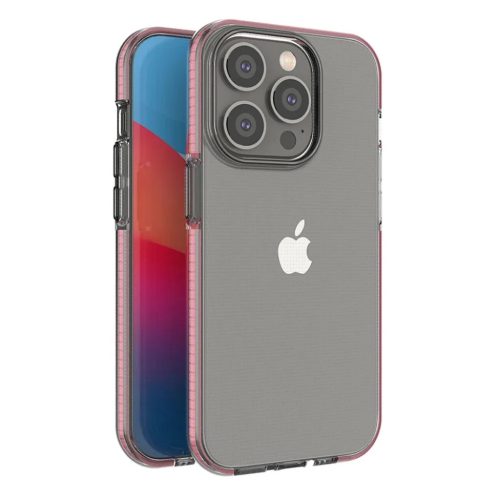 Spring Case tok iPhone 14 Pro-hoz szilikontok kerettel világos rózsa-9145576265321 1 kép