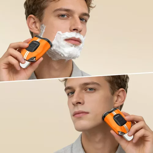 MAXGROOM M-501 elektromos borotva - narancssárga-5907769388798 7 kép