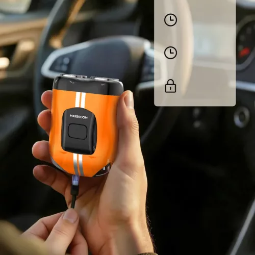 MAXGROOM M-501 elektromos borotva - narancssárga-5907769388798 8 kép