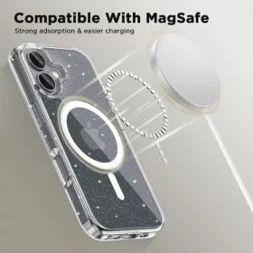 Tech-protect Flexair Hybrid Magsafe Iphone 16 Glitter Tok-5906302311422 2 kép