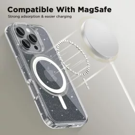 iPhone 16 Pro Tech-Protect Flexair Hybrid Magsafe Glitter tok-5906302311446 2 kép
