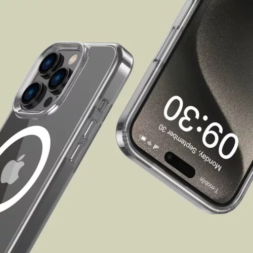 Tech-protect Flexair Hybrid Magsafe Iphone 16 Pro átlátszó Tok-5906302311484 3 kép