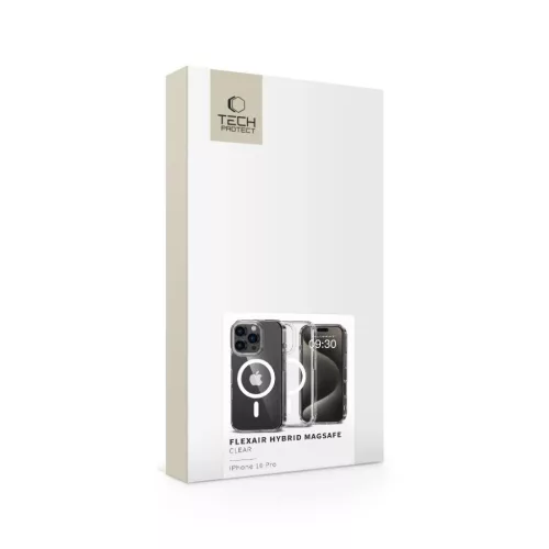 Tech-protect Flexair Hybrid Magsafe Iphone 16 Pro átlátszó Tok-5906302311484 4 kép