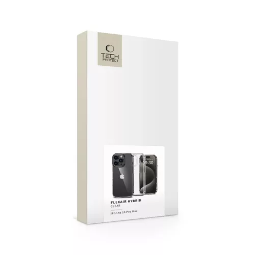 Tech-protect Flexair Hybrid Iphone 16 Pro Max Clear Tok-5906302311651 4 kép