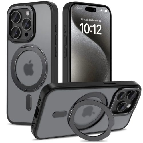 Tech-protect Magring Magsafe Iphone 15 Pro Fekete Tok-5906302312542 1 kép