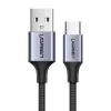 Ugreen US288 USB-A - USB-C QC 3.0 3A 2m kábel, szürke-6957303804405 1 kép