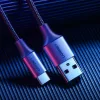 Ugreen US288 USB-A - USB-C QC 3.0 3A 2m kábel, szürke-6957303804405 10 kép