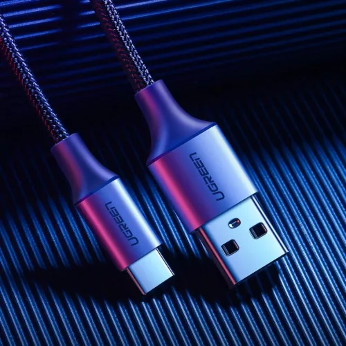 Ugreen US288 USB-A - USB-C QC 3.0 3A 2m kábel, szürke-6957303804405 10 kép