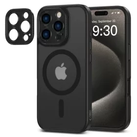 Tech-protect Magcam Magsafe Iphone 16 Pro Max Matt Fekete Tok-5906302311699 2 kép