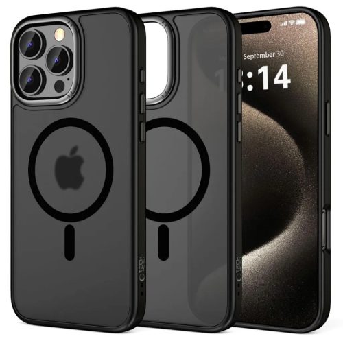 Tech-protect Magperem Magszafe Iphone 16 Pro Max Matt Fekete/szürke T-5906302311200 1 kép