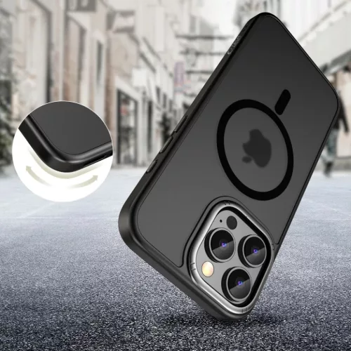 Tech-protect Magperem Magszafe Iphone 16 Pro Max Matt Fekete/szürke T-5906302311200 2 kép