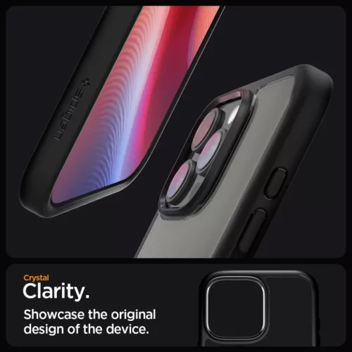  IPHONE 16 Pro Max matt fekete SPIGEN Ultra Hybrid tok-8809971229326 10 kép