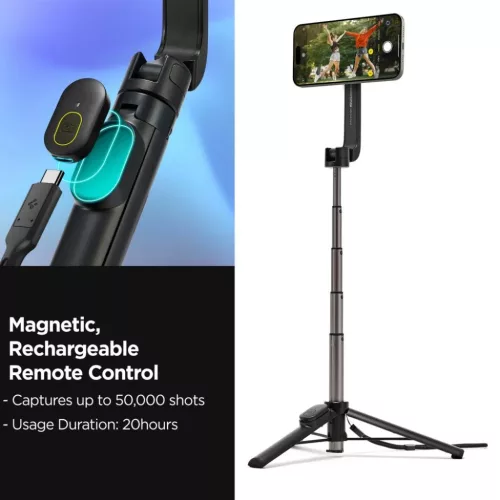Spigen S571w Magsafe Bluetooth Selfie Bot Tripod Fekete-8809971226004 10 kép
