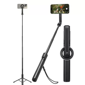   Spigen S580w Magsafe Bluetooth Selfie Bot Hosszú állvány Fekete