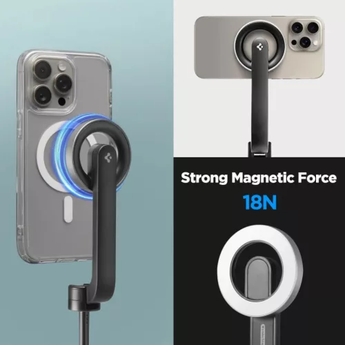 Spigen S580w Magsafe Bluetooth Selfie Bot Hosszú állvány Fekete-8809971226035 9 kép