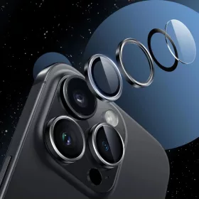Hofi Camring Pro+ Iphone 16 / 16 Plus / 17 Fekete üvegfólia-5906302311040 2 kép