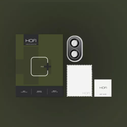 Hofi Camring Pro+ Iphone 16 / 16 Plus / 17 Fekete üvegfólia-5906302311040 4 kép