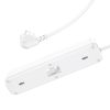 HOCO 4 aljzatos elosztó, hosszabbító kábel + 2 x USB A + Type C PD-6942007602150 2 kép