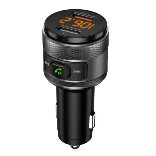 ART FM transmittere Bluetooth 5.0-val + 2 x USB-A QC3.0 FM-57 fekete-5906721172086 1 kép
