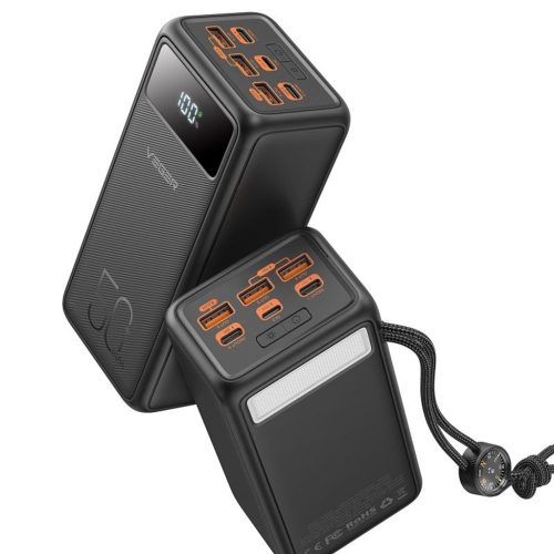 VEGER powerbank 50 000 mAh PD QC3.0 5A 22,5W Tank Lite (W5001) fekete-6970453555447 20 kép