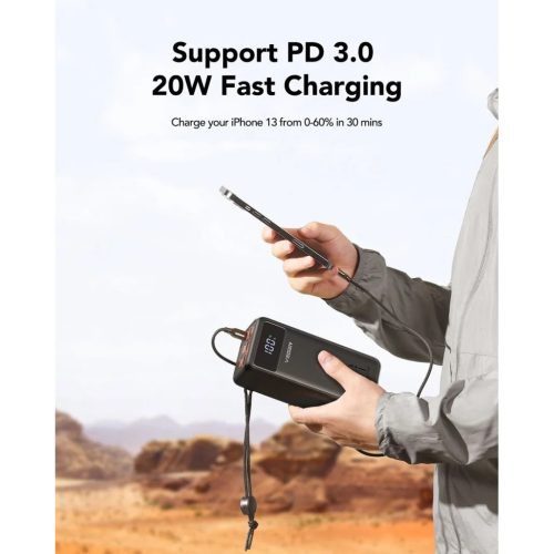 VEGER powerbank 50 000 mAh PD QC3.0 5A 22,5W Tank Lite (W5001) fekete-6970453555447 4 kép