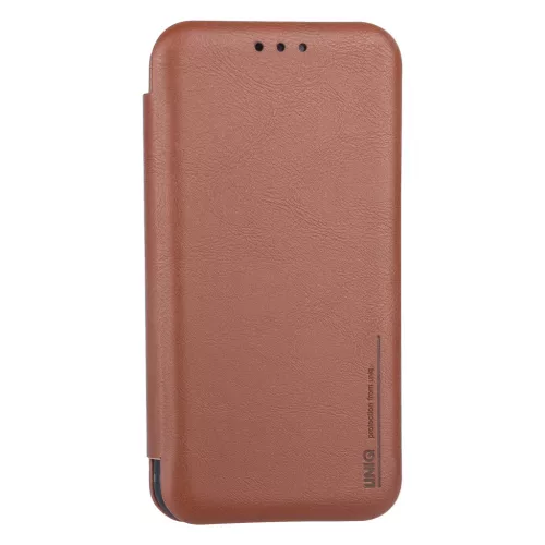 UNIQ iPhone 11 Pro fliptok kártyatartóval barna-8719273210192 6 kép