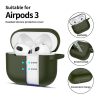 Tech-protect Szilikon Akasztó Apple Airpods 3 Olajzöld Tok-5906302375110 2 kép
