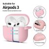 Tech-protect Szilikon Akasztós Apple Airpods 3 Tok Púderrózsaszín-5906302375127 2 kép