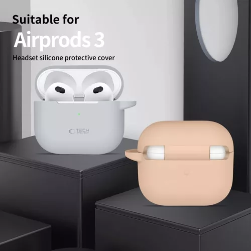 Tech-protect Silicone Hook Apple Airpods 3 Neon Narancs Tok-5906302375134 4 kép