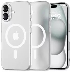 TECH-PROTECT VÉKONY MAGSZÁJ IPHONE 16 MATT/FEHÉR tok-5906302311262 1 kép