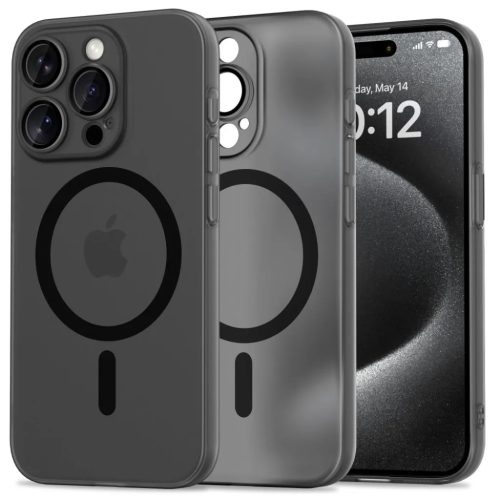 Tech-protect Magsilim Magsafe Iphone 15 Pro Matt/fekete Tok-5906302312504 1 kép