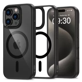 Tech-protect Magmat Magsafe Iphone 16 Pro Max Fekete/átlátszó Tok-5906302311156 1 kép