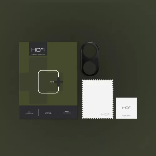 iPhone 16 / 16 Plus Hofi Alucam Pro+ fekete kameralencse védő-5906302311002 4 kép