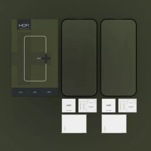 iPhone 16 Pro Hofi Glass Pro+ 2db-os üvegfólia fekete-5906302310845 4 kép