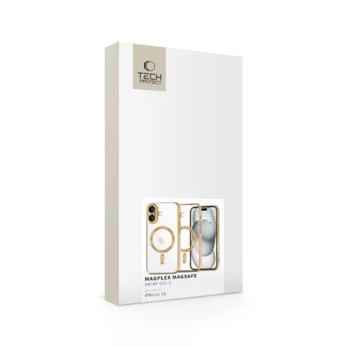 Tech-protect Magflex Magsafe Iphone 16 Shiny Gold Tok-5906302311385 2 kép