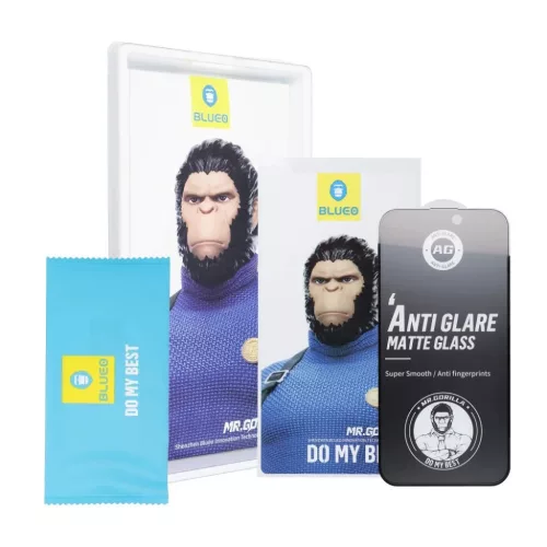 5D Mr. Monkey Glass - Apple iPhone 16 Pro fekete (Erős Matt) üvegfó-5903396317057 3 kép