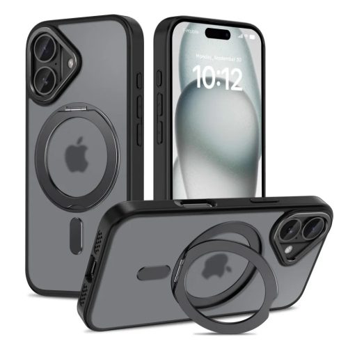Tech-protect Magring Magsafe Iphone 16 Matt Fekete Tok-5906302311545 1 kép