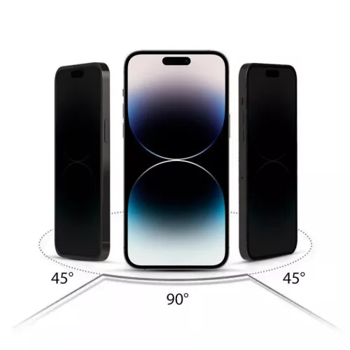Hofi Anti Spy Glass Pro+ 2 darabos Privacy üvegfólia iPhone 16 Pro k-5906302310883 5 kép