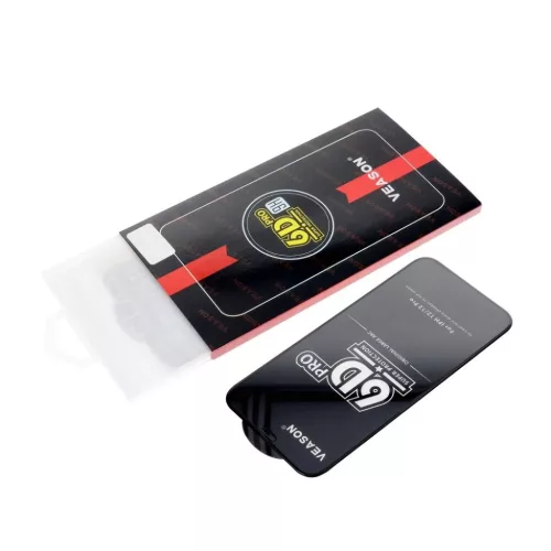 6D Pro Veason üveg - iPhone 16 Pro fekete üvegfólia-5903396314988 3 kép