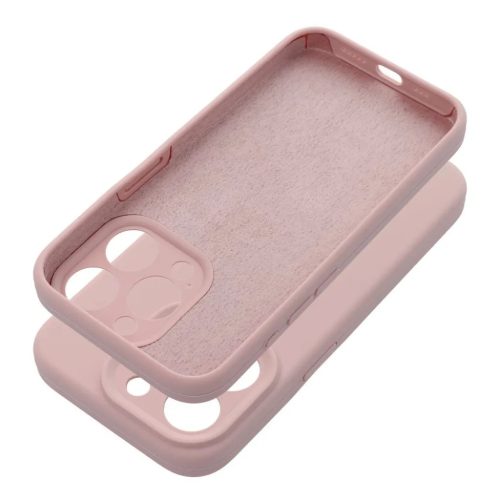 Szilikon 2mm tok iPhone 16 homok rózsaszín-5903396322389 1 kép