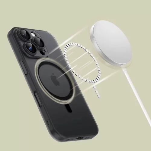 Tech-protect Magslim Magsafe Iphone 16 Pro Max Matt/fekete Tok-5906302311255 2 kép