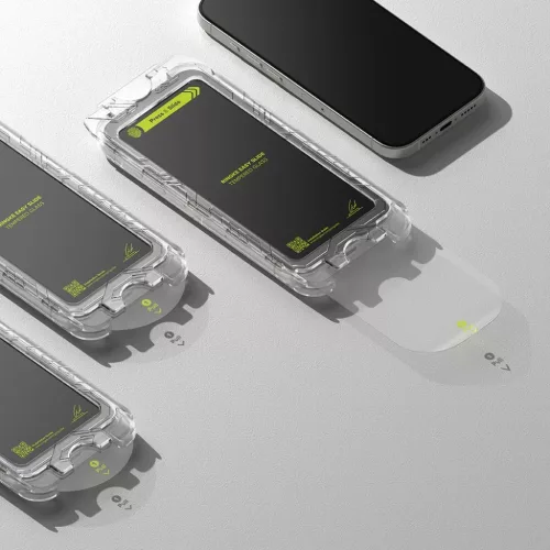 Ringke Easy Slide 2-pack edzett üveg iPhone 16 Pro Max fekete üvegf�-8809961789717 5 kép