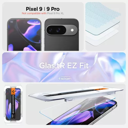 Spigen Glas.TR "EZ Fit" 2-PACK Google Pixel 9 / 9 Pro  / 10 / 10 Pro �-8809971233101 9 kép