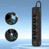 Tech-protect Pcl4x3 Hálózati Elosztó 2 Usb & 1 Type-c & 4 Aljzat 20-5906302310593 3 kép