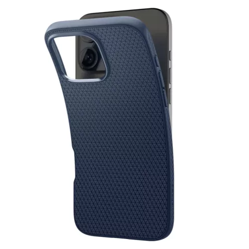  Iphone 16 Pro Max Spigen Liquid Air Sötétkék Tok-8809971229258 5 kép